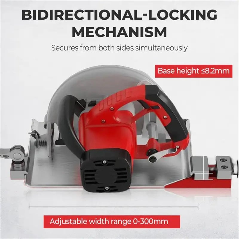 BVY Aluminum Alloy Circular Saw Guide Rail - Precision Aluminum Alloy Cutting Machine Base Guide for Precision Cutting and Milling Tasks (9.4 inch) - Image 3